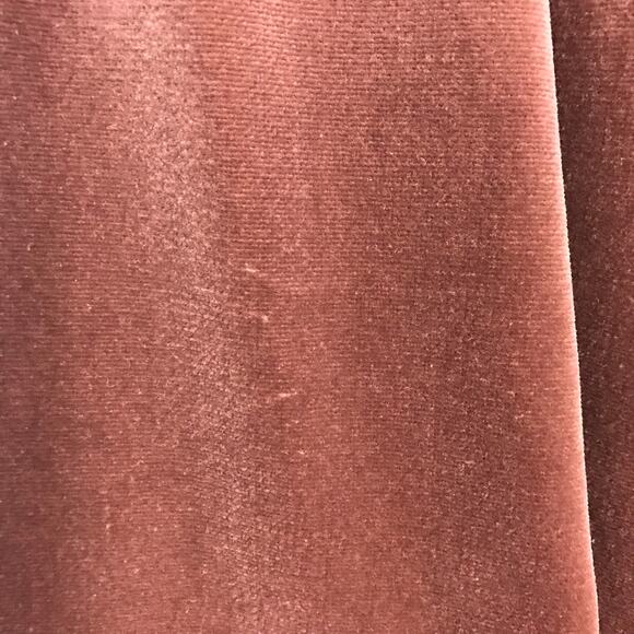 Vintage Linea V Midi Skirt Brown Velour Red V Waist Pockets Size 8 Made In USA - Picture 6 of 10